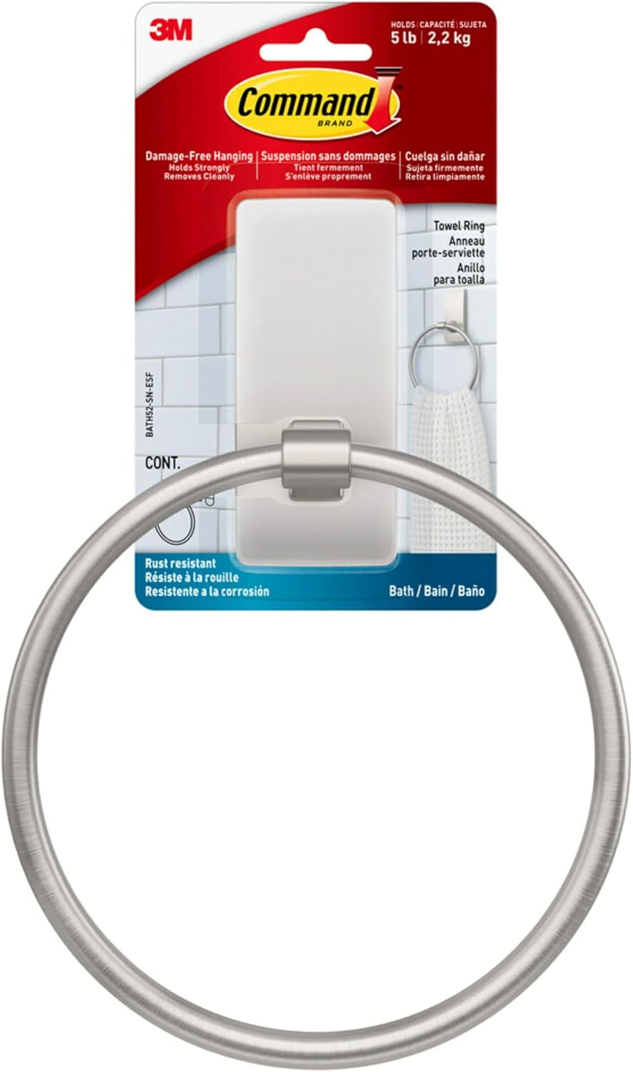 Transform Your Bathroom with SATIN NICKEL Towel Holder - Rust Water Resistant Organizer