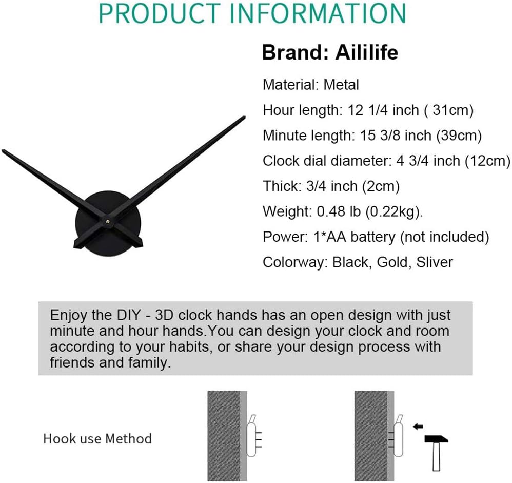 3D Clock Hands - DIY Kit