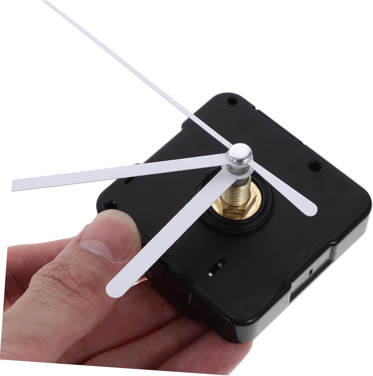 Angoily Clock White Wall Clock Hands Plastic Mechanism Kit