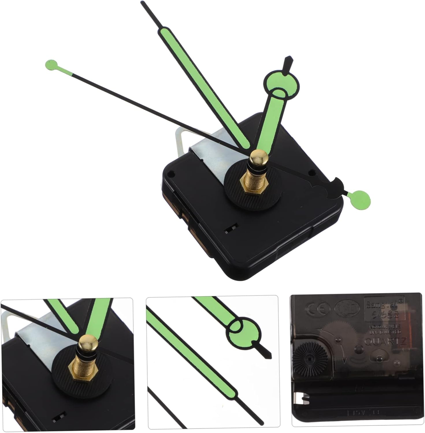 Silent Plastic Clock Movement Kit with Luminous Hands for DIY Clocks