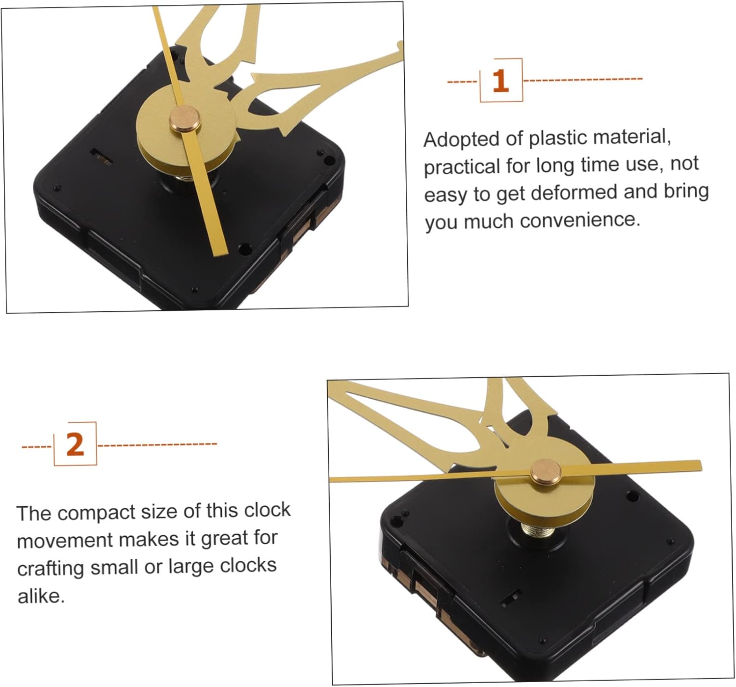 Durable Battery-Operated Clock Mechanism Part Perfect for DIY Wall Clocks
