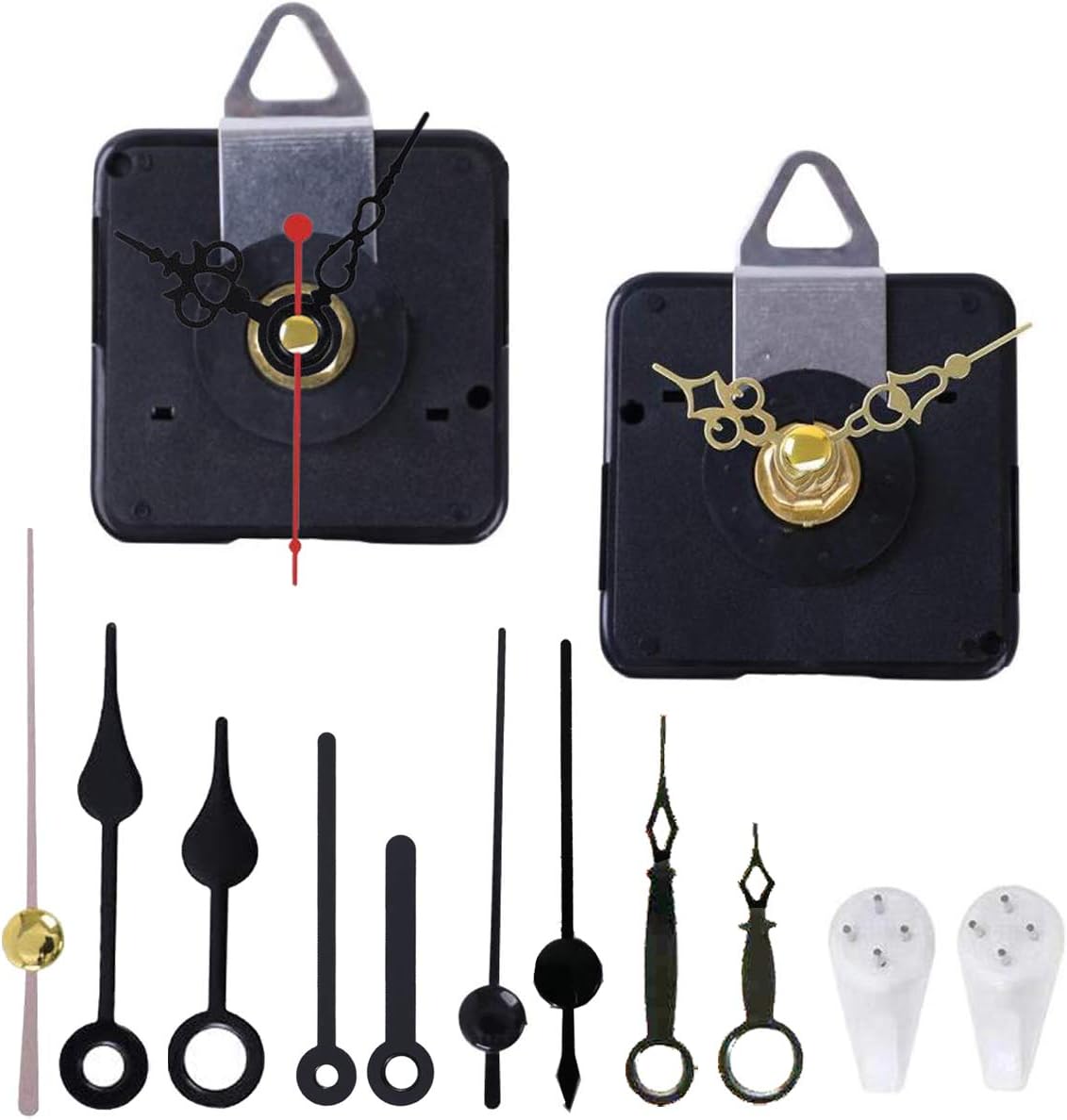 High-Quality Battery-Operated Clock Movement Parts for DIY Repair 2-Pack