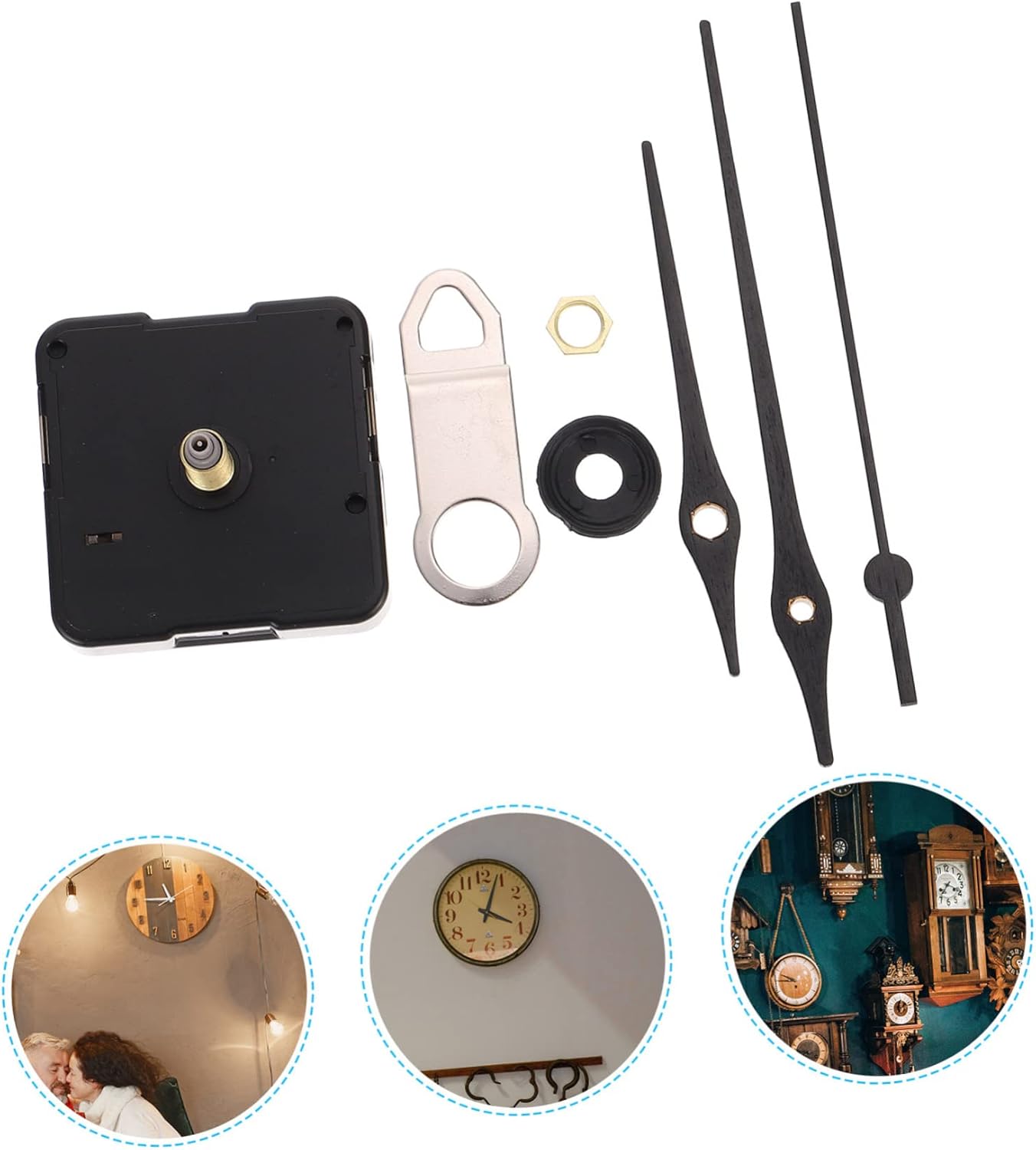 Sturdy Battery Operated Clock Kit for Wall Clock Repairs DIY Projects