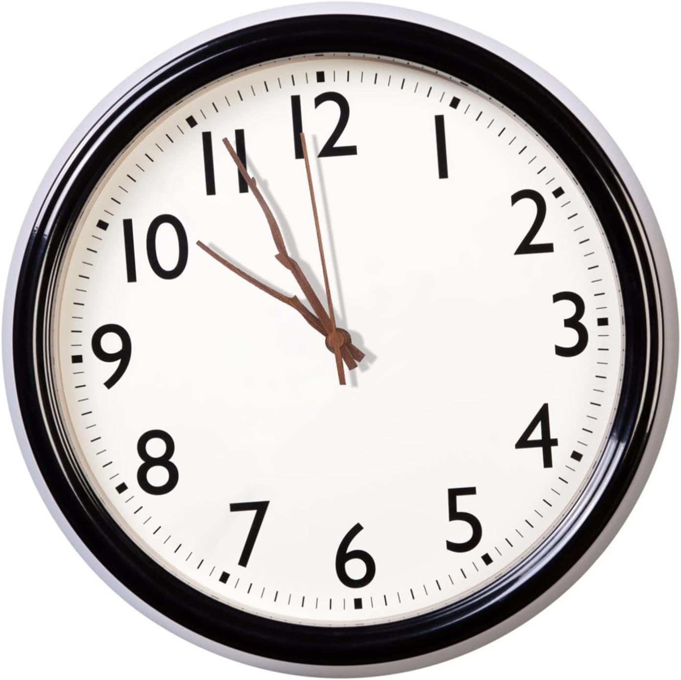 Sturdy Clock Mechanism Kit 4 Sets - Walnut Wood Hands