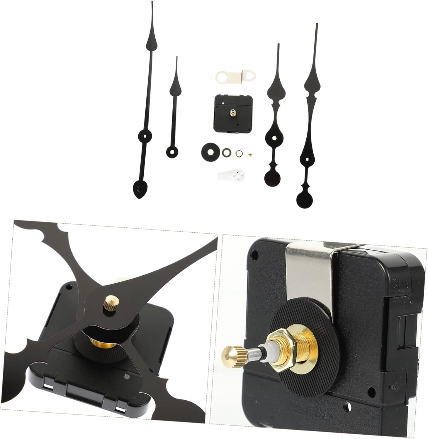 Elevate Your Clock Precision Metal Plastic Clock Movement Set