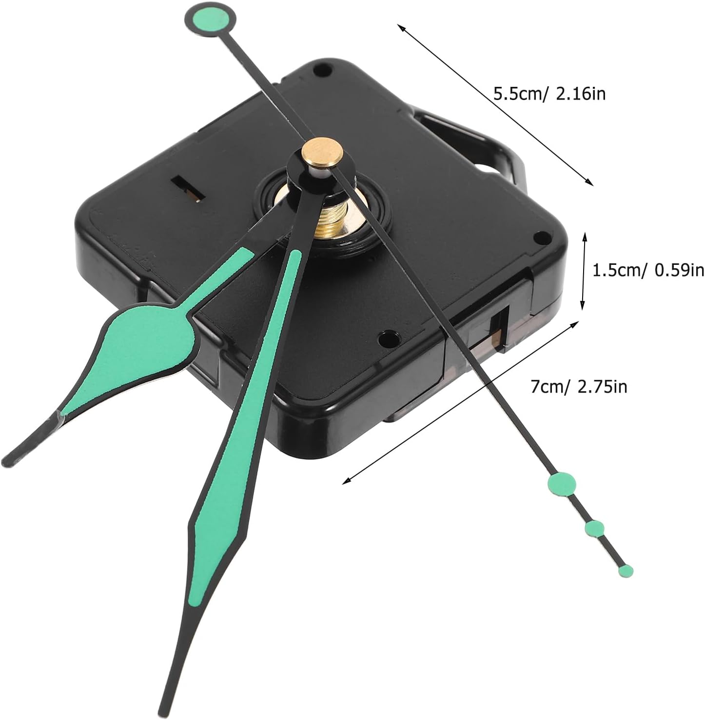 DOITOOL Wall Clock Replacement Movement Kit - Green