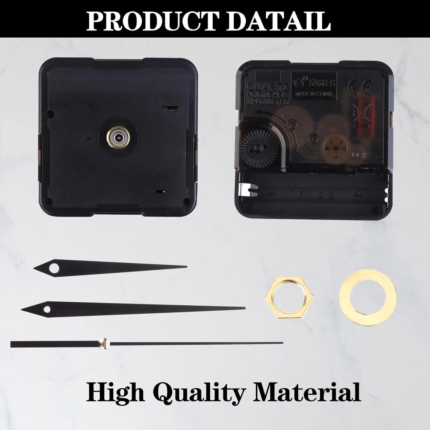 30-Pack Replacement Quartz Clock Movement Kit for Repairing Installing