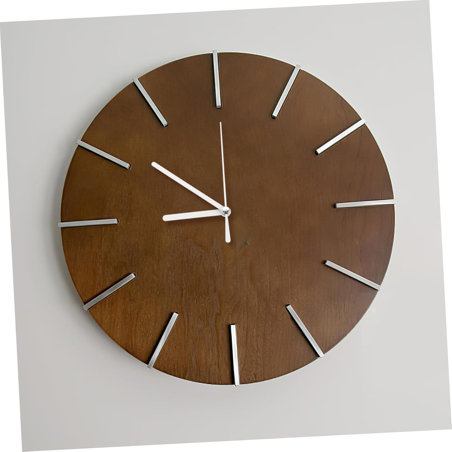 Angoily Clock White Wall Clock Hands Plastic Mechanism Kit