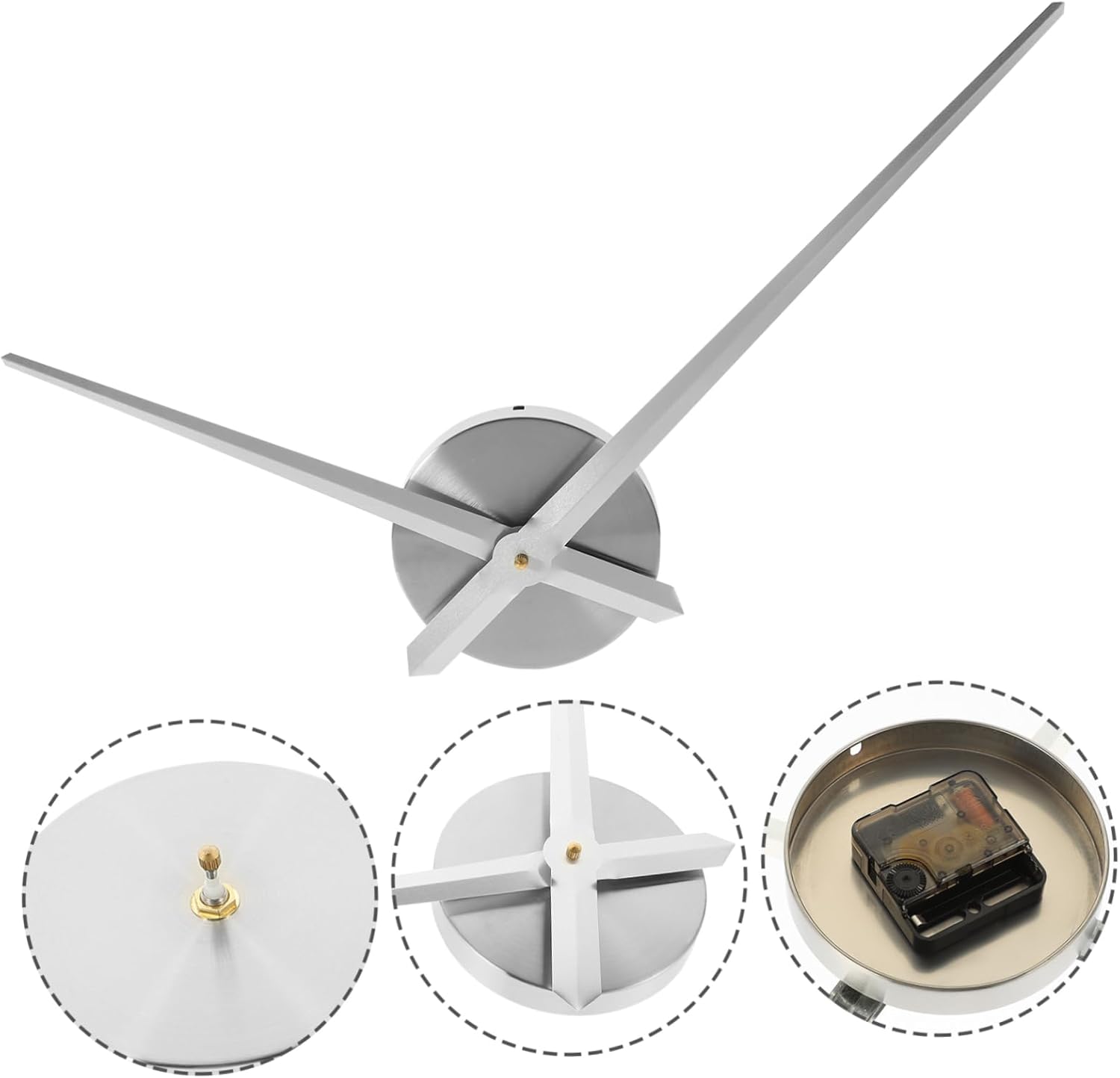 Pro-Aligned Clock Repair Kit Metal Mechanism Set for DIY Clocks
