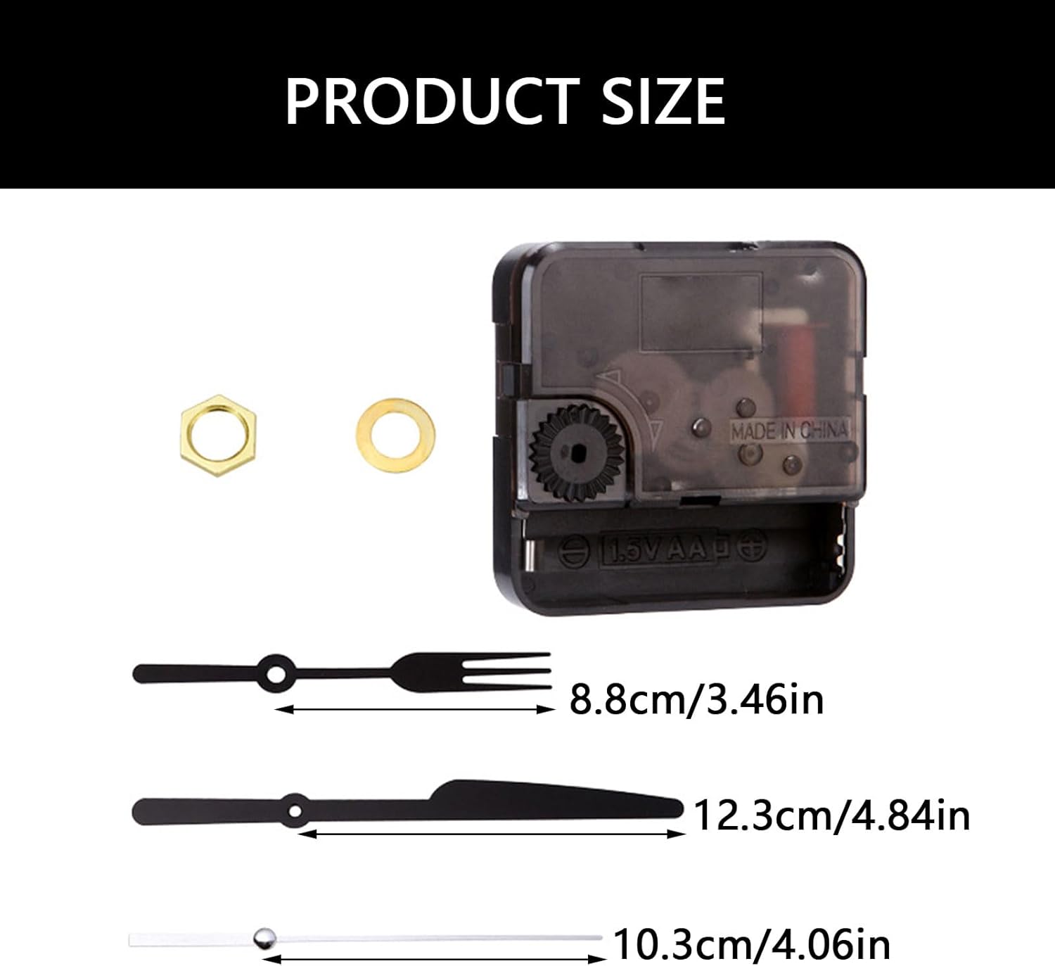 Premium Quiet Quartz Clock Mechanism Kit for Crafters and Clock Enthusiasts