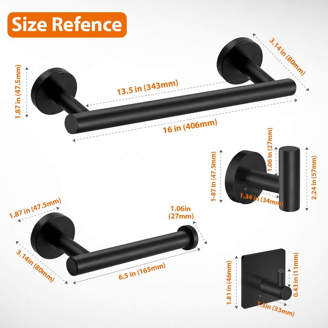 Versatile 5-Piece Bathroom Set for Daily Use