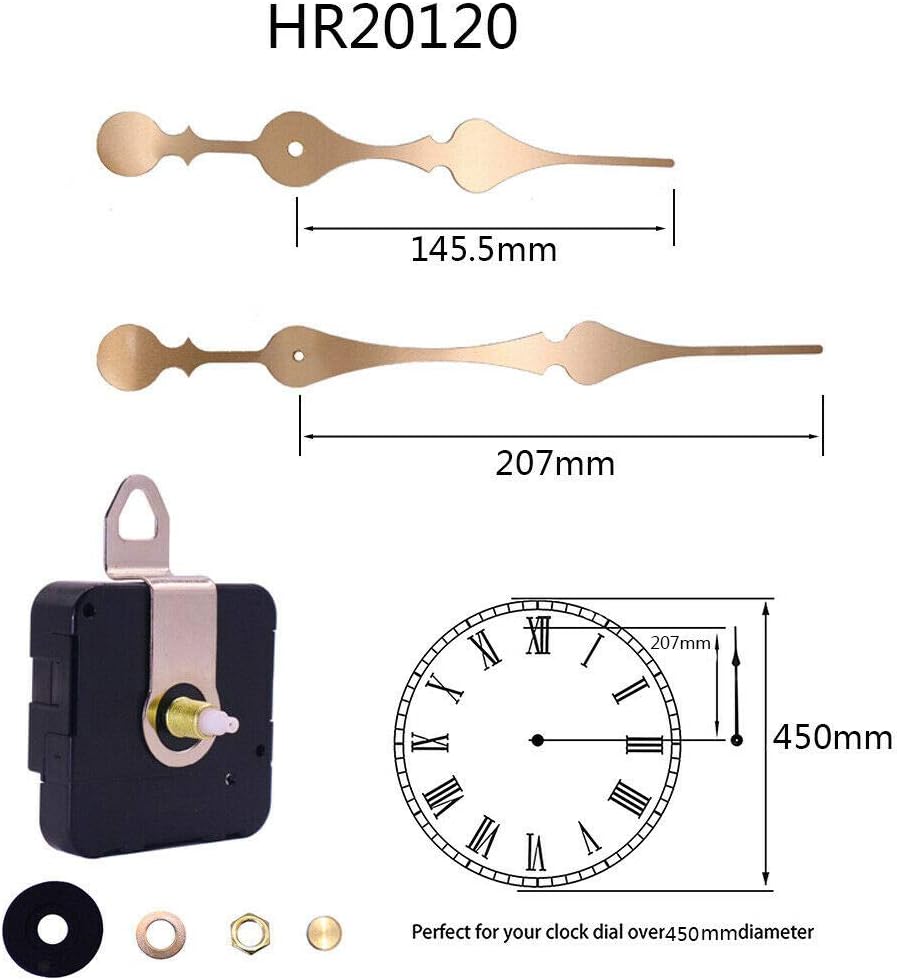 18inch Golden Wall Clock with Silent Movement