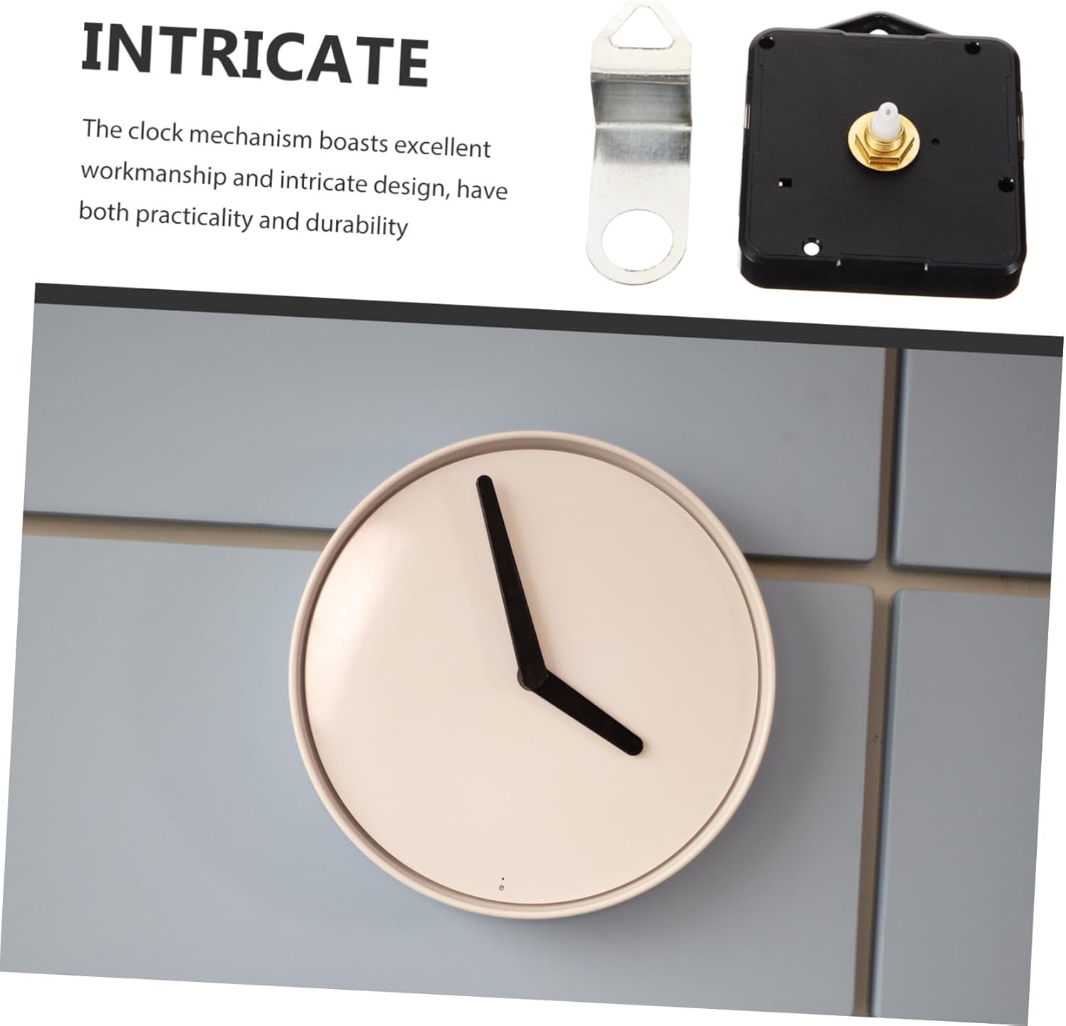 WOONEKY Easy to Install Durable Wall Clock Movement Kit with Mute Precision