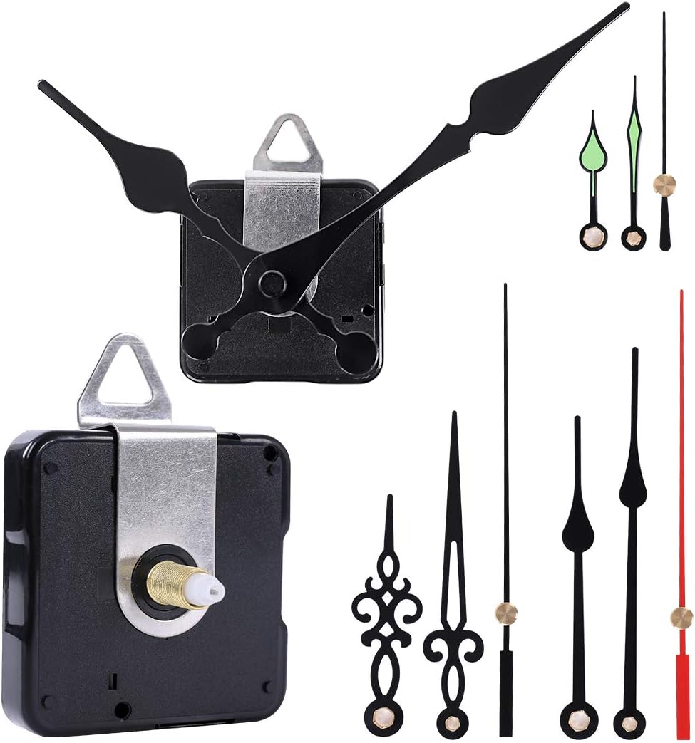 EMOON 2-Pack Clock Movement Kit for Repair Customization
