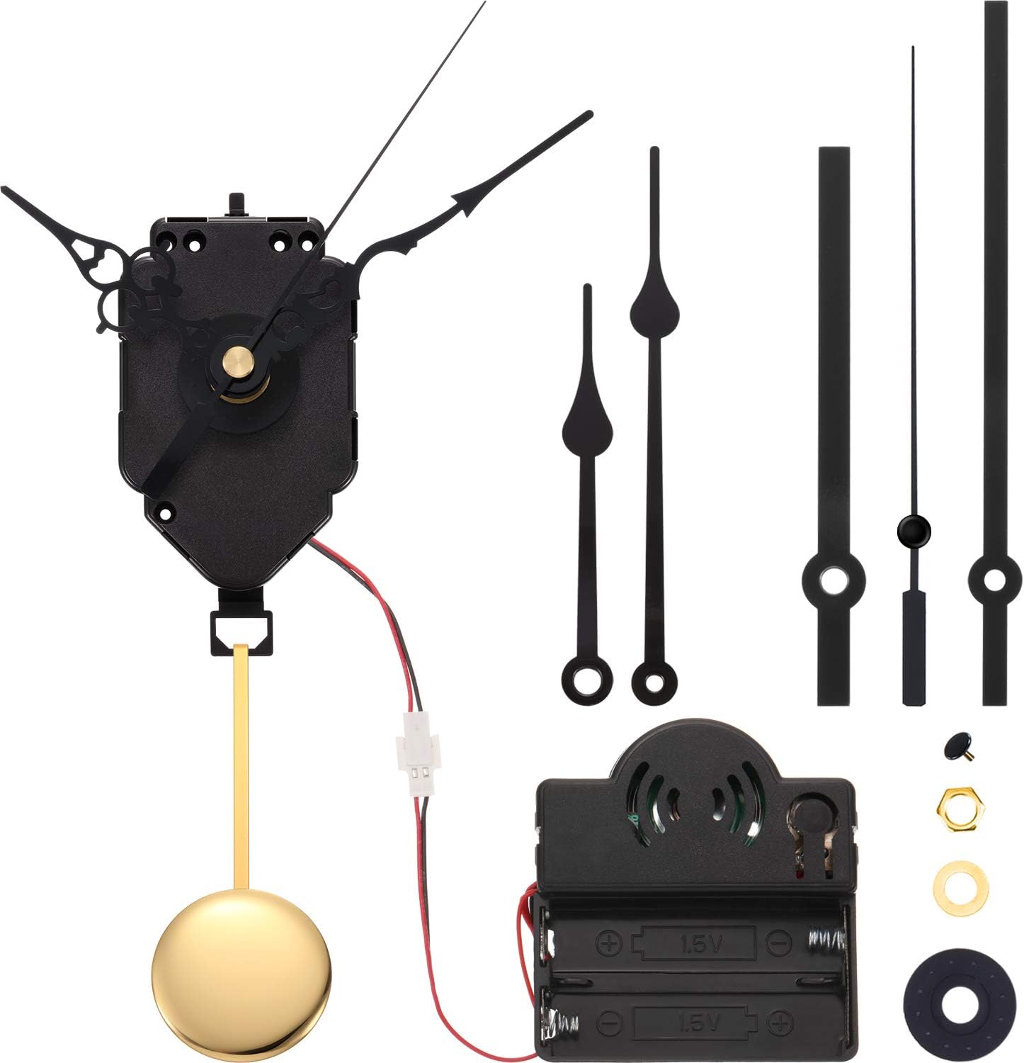 Quartz Pendulum Clock Movement Kit with Chime Music Box