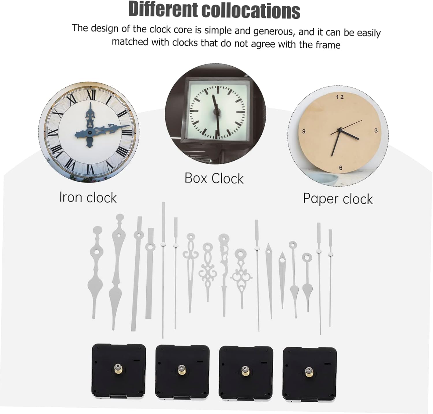 Kontonty Clock Movement Kit Precision Durability Elegance for Your Wall Clocks