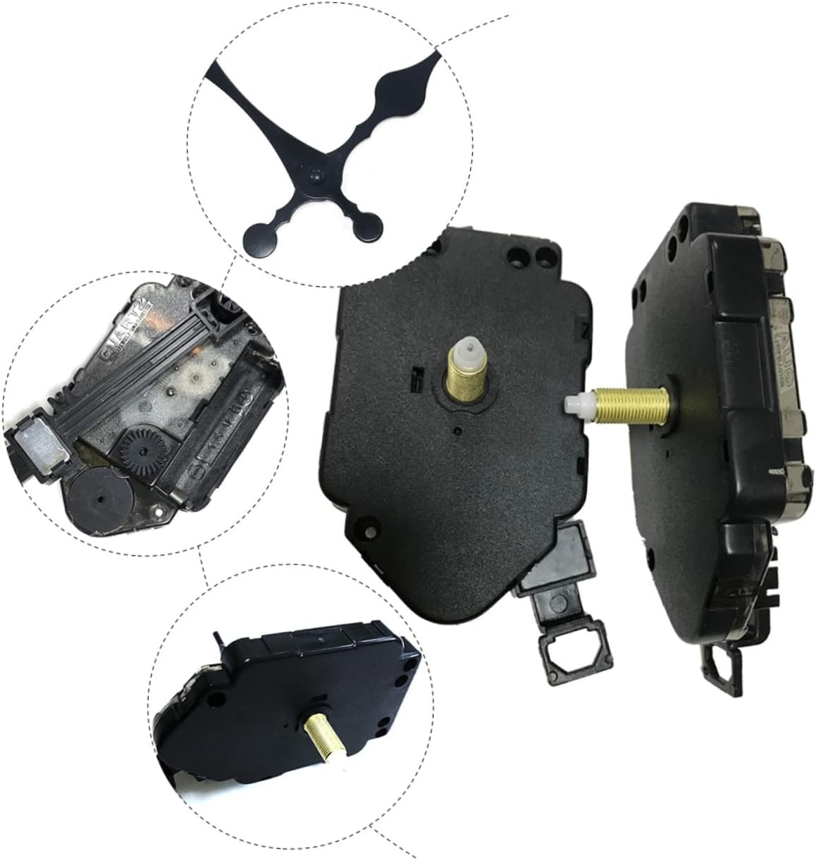 WOONEKY Messages Wall Clock Serviceable Replacement Movement for Old Clocks