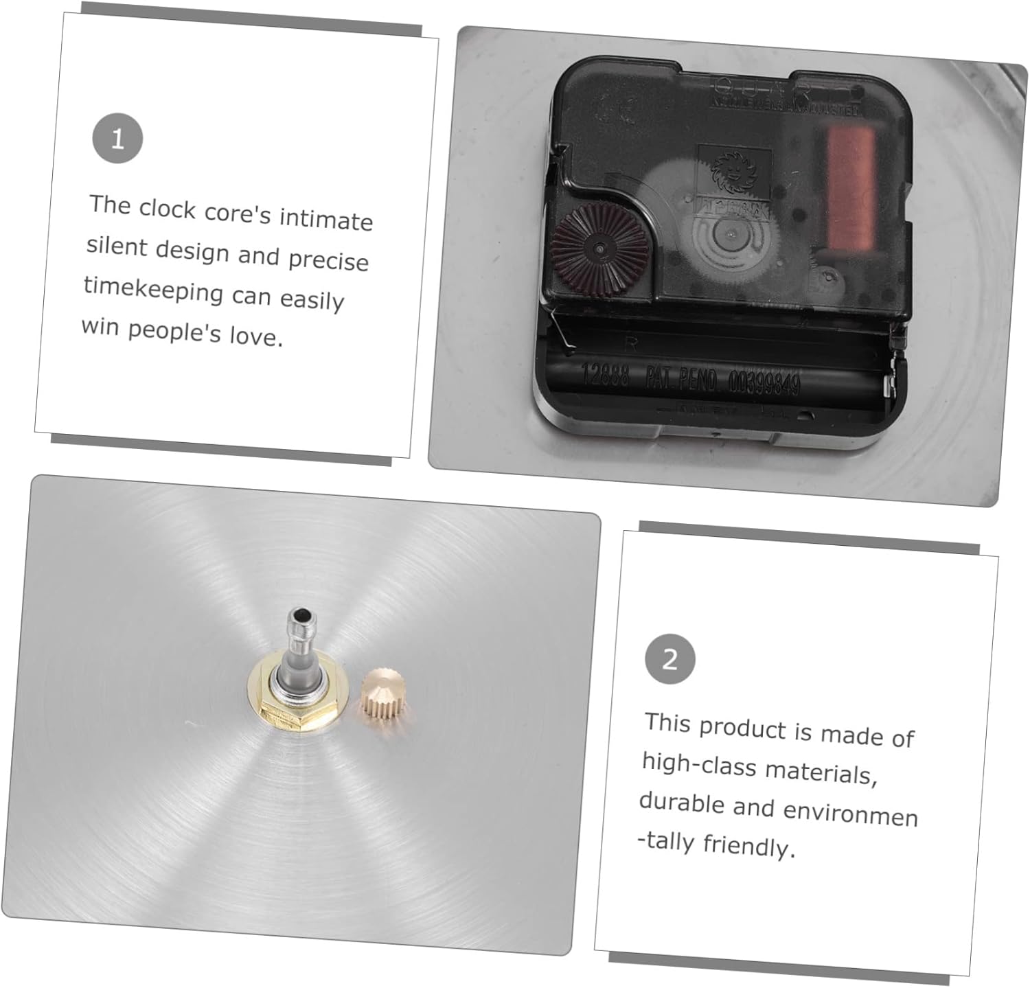 Modern Wall Clock Parts Kit