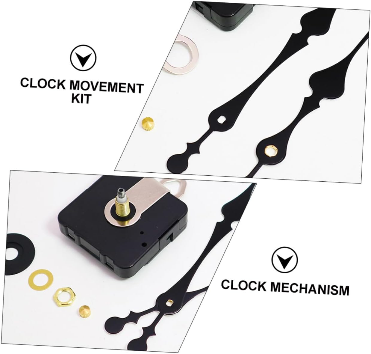 Elegant Precision Clock Kit for DIY and Home Decor