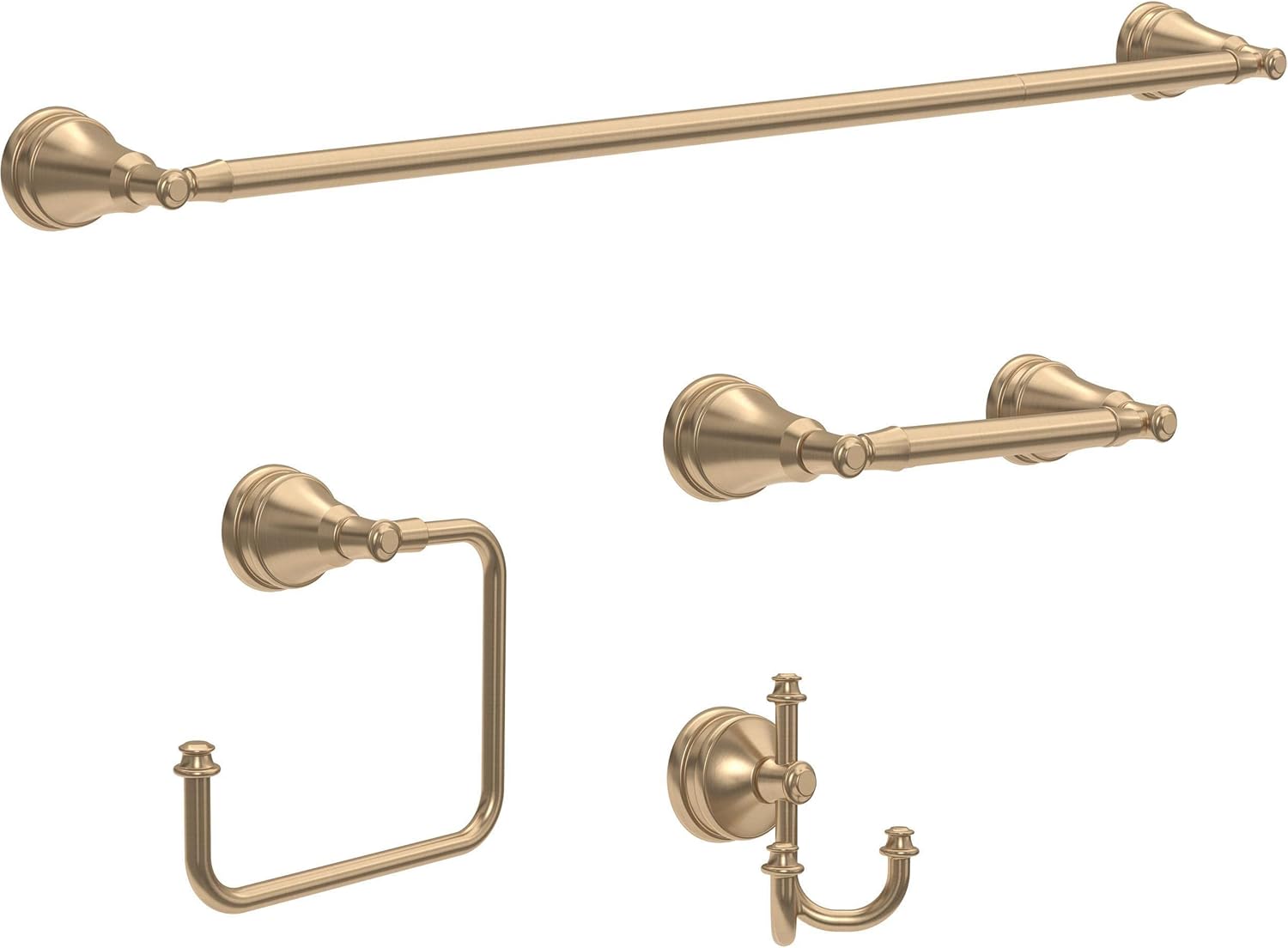 Delta Mylan Hand Towel Holder Wall-Mounted 1-Pack Champagne Bronze