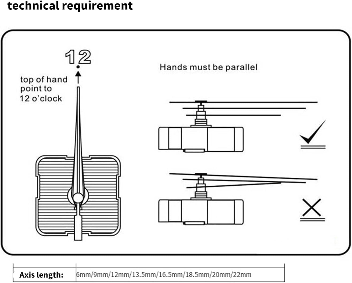 Precision Wall Clock Mechanism Kit
