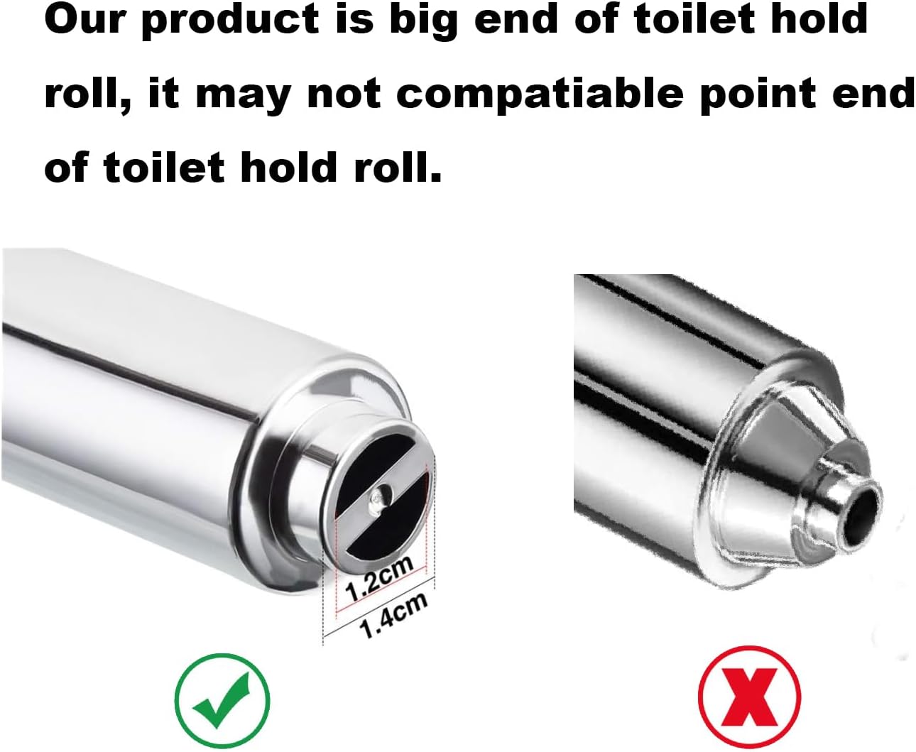 TuoxinEM Spring Loaded Toilet Paper Holder Chrome Silver