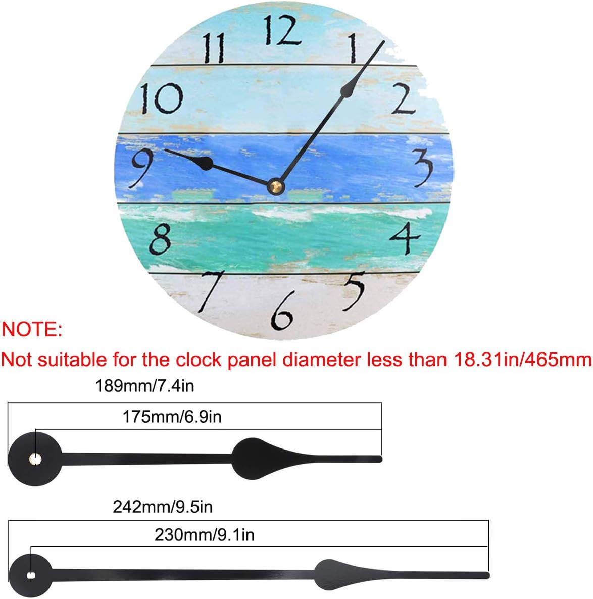 HILLHOME Ultimate Clock Shaft Precision Replacement for DIY Wall Clocks
