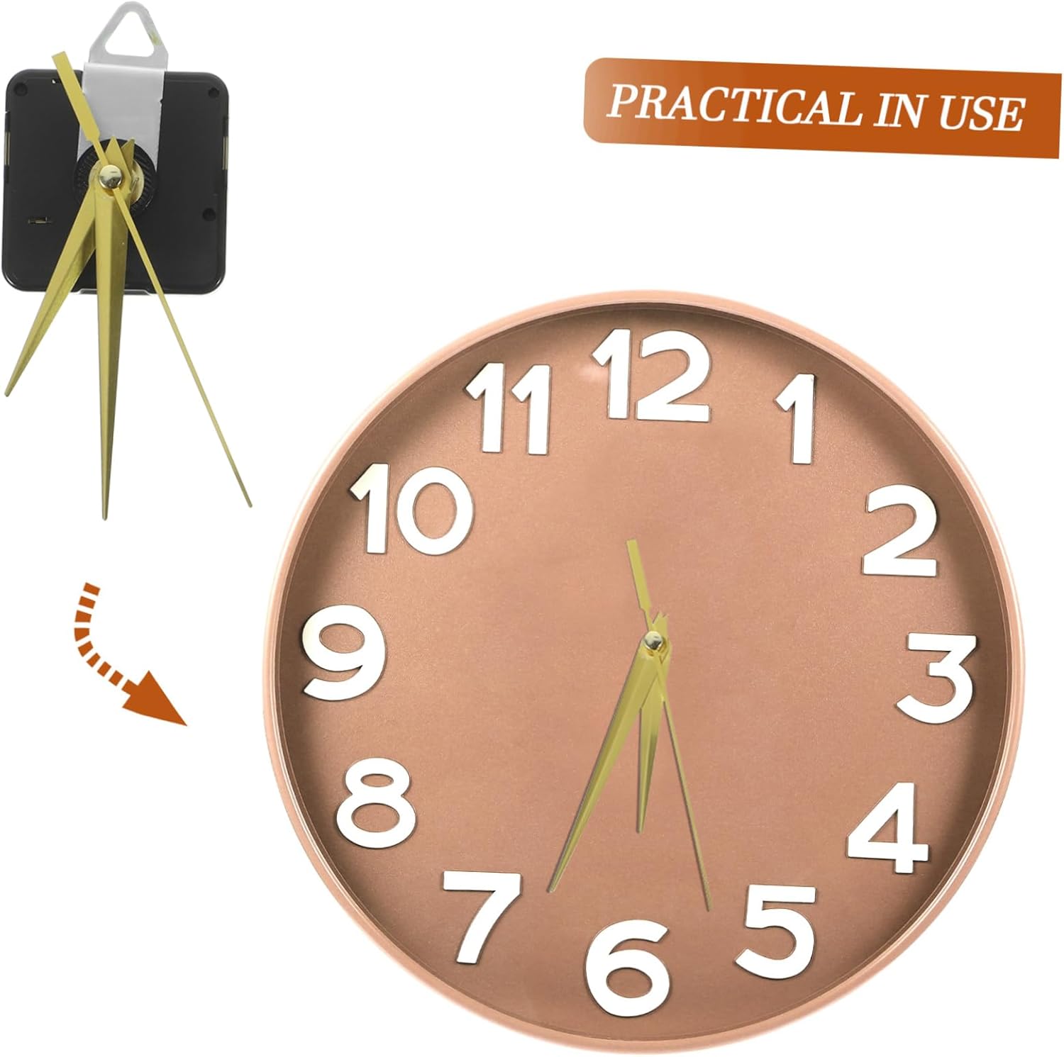 Easy to Use Battery-Powered Clock Mechanisms Kit for DIY Clocks