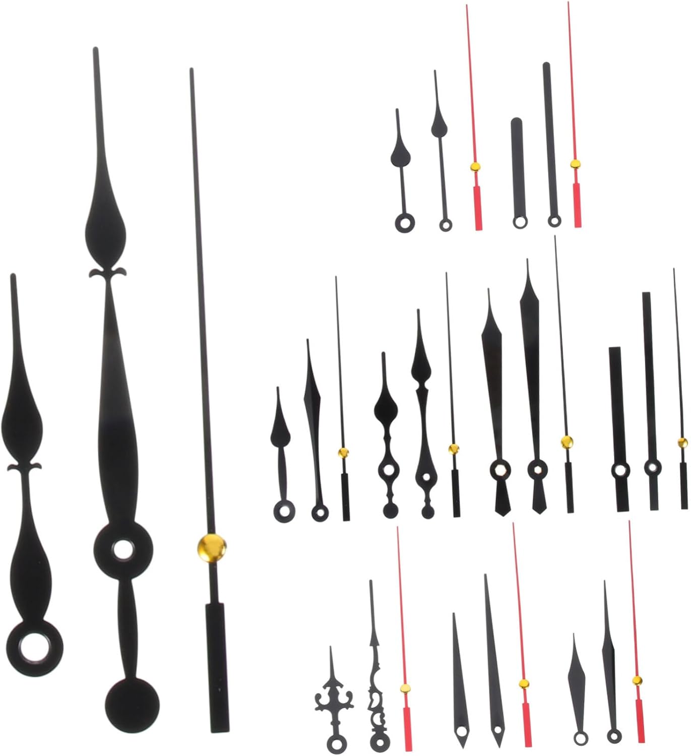 10-Piece Mute Wall Clock Movement Kit for DIY Clocks
