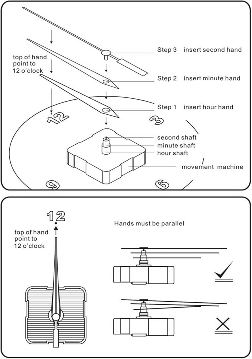 Accurate 12888 Movement Replacement for Wall Clocks