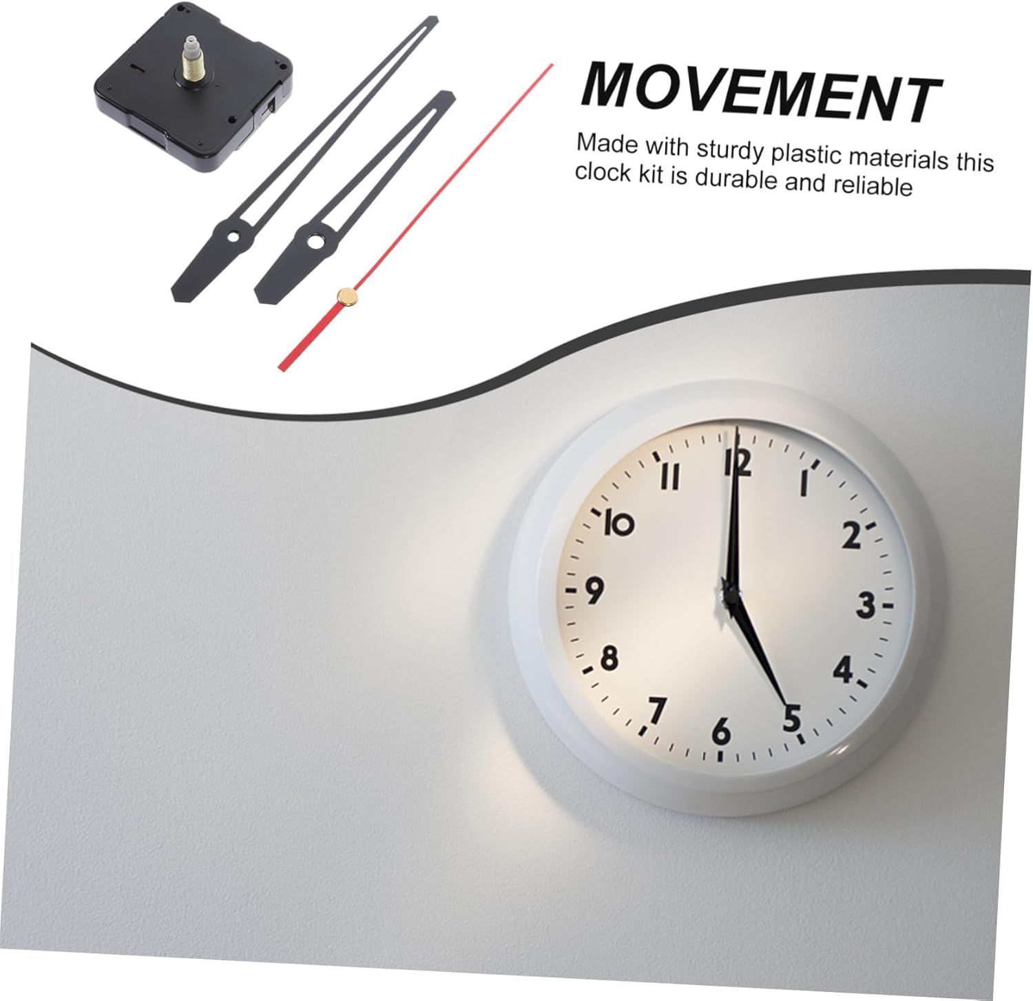 Precise Clock Movement Kit for Muted Wall Clocks