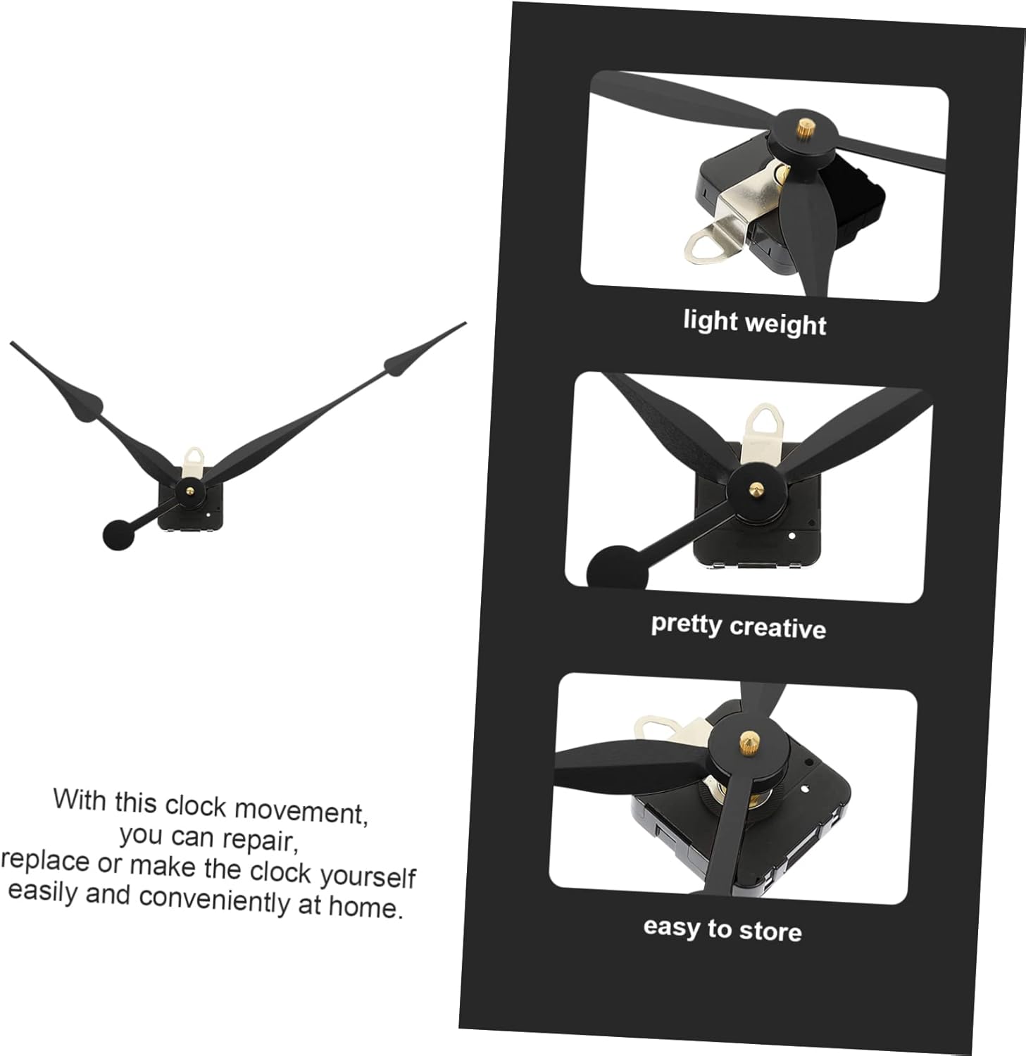 Precise Wall Clock Movement with Realistic Design forDIY clock Setup
