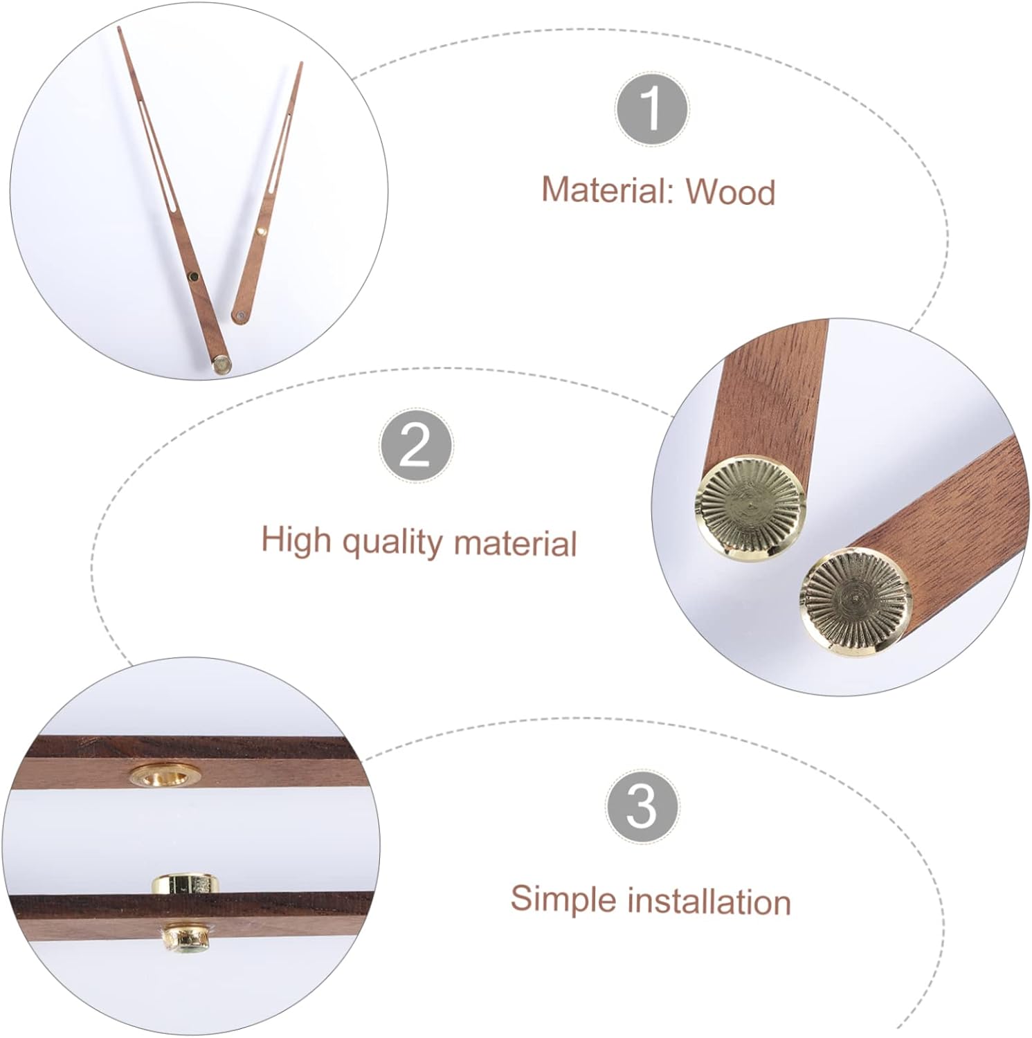Sturdy Retro Pendant Pointer Clock Kit With LED Display