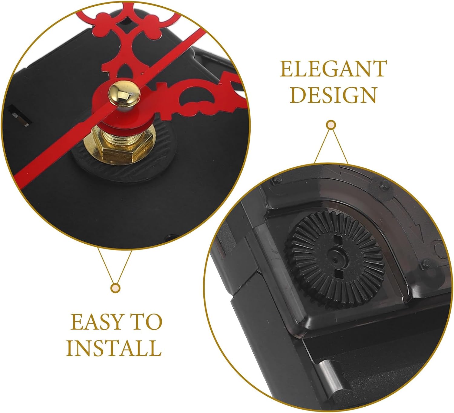 Simple Wall Clock Mechanism Kit for No Battery Quiet Home Use