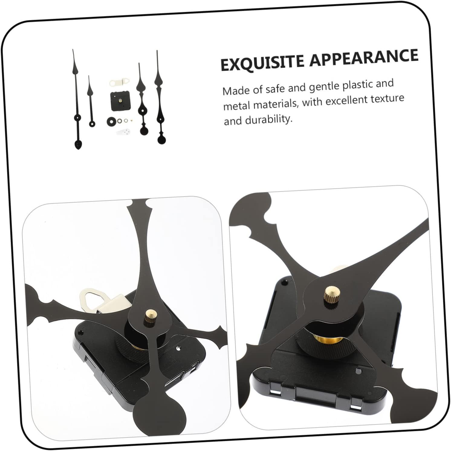Elevate Your Clock Precision Metal Plastic Clock Movement Set