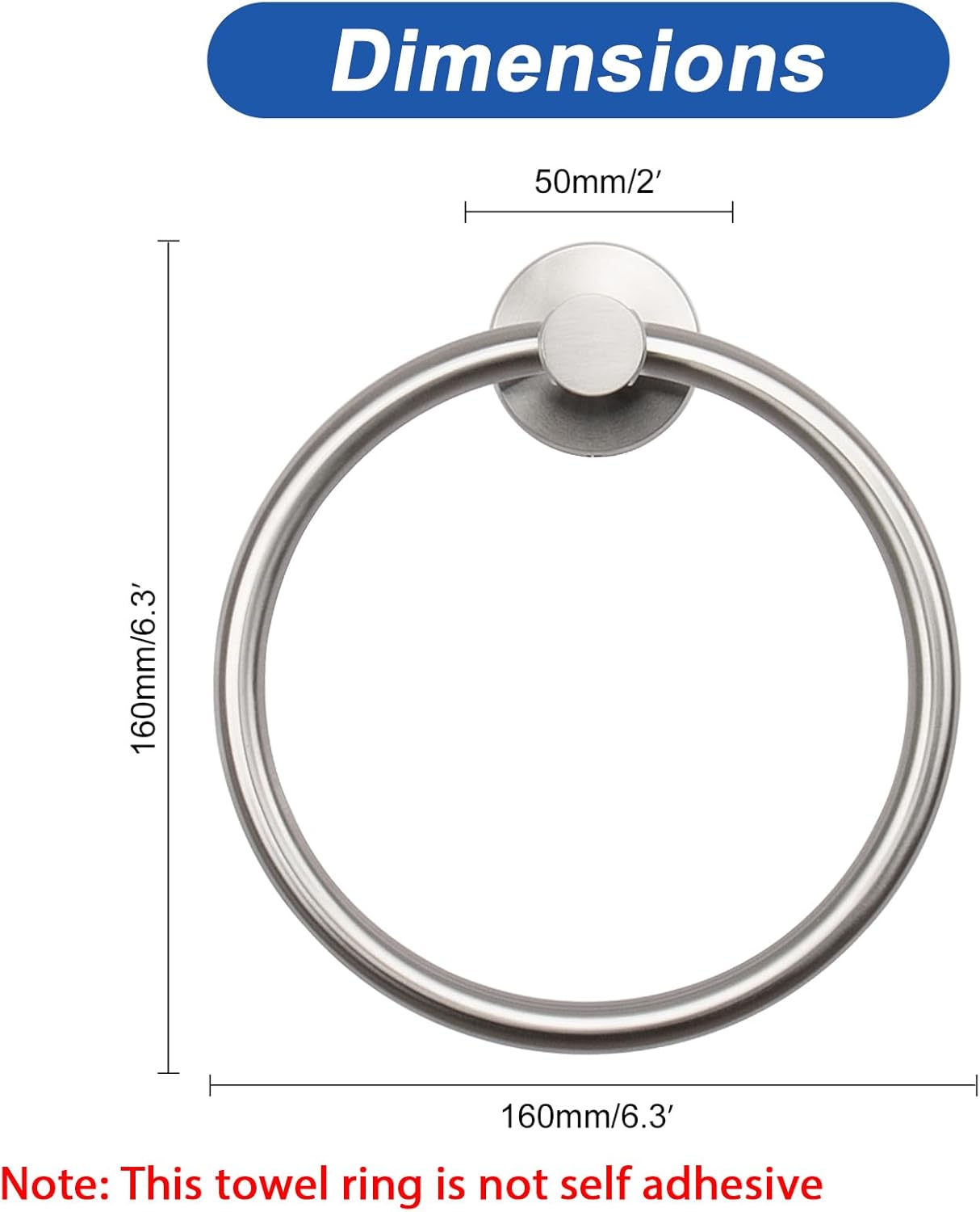 NearMoon Stainless Steel Towel Hanger