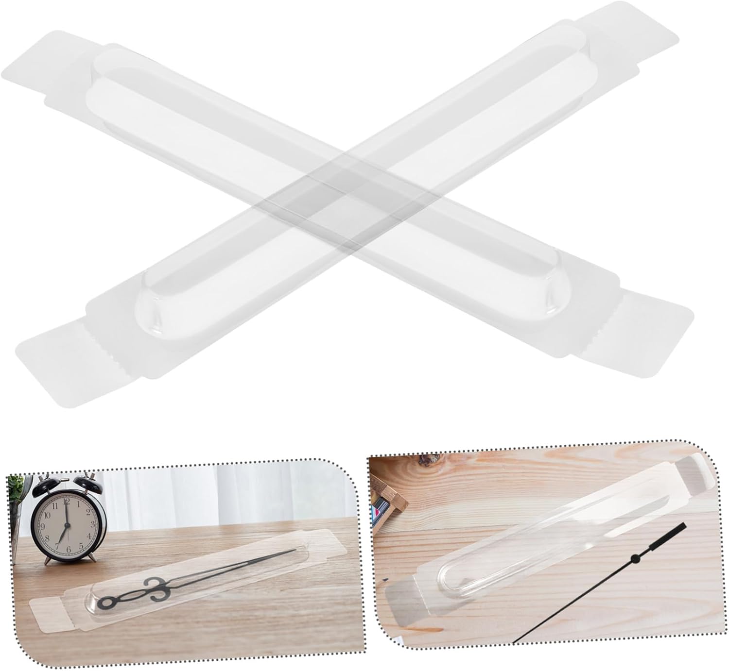 ORFOFE PVC Wall Clock Hands Protection Box 25cm Diameter