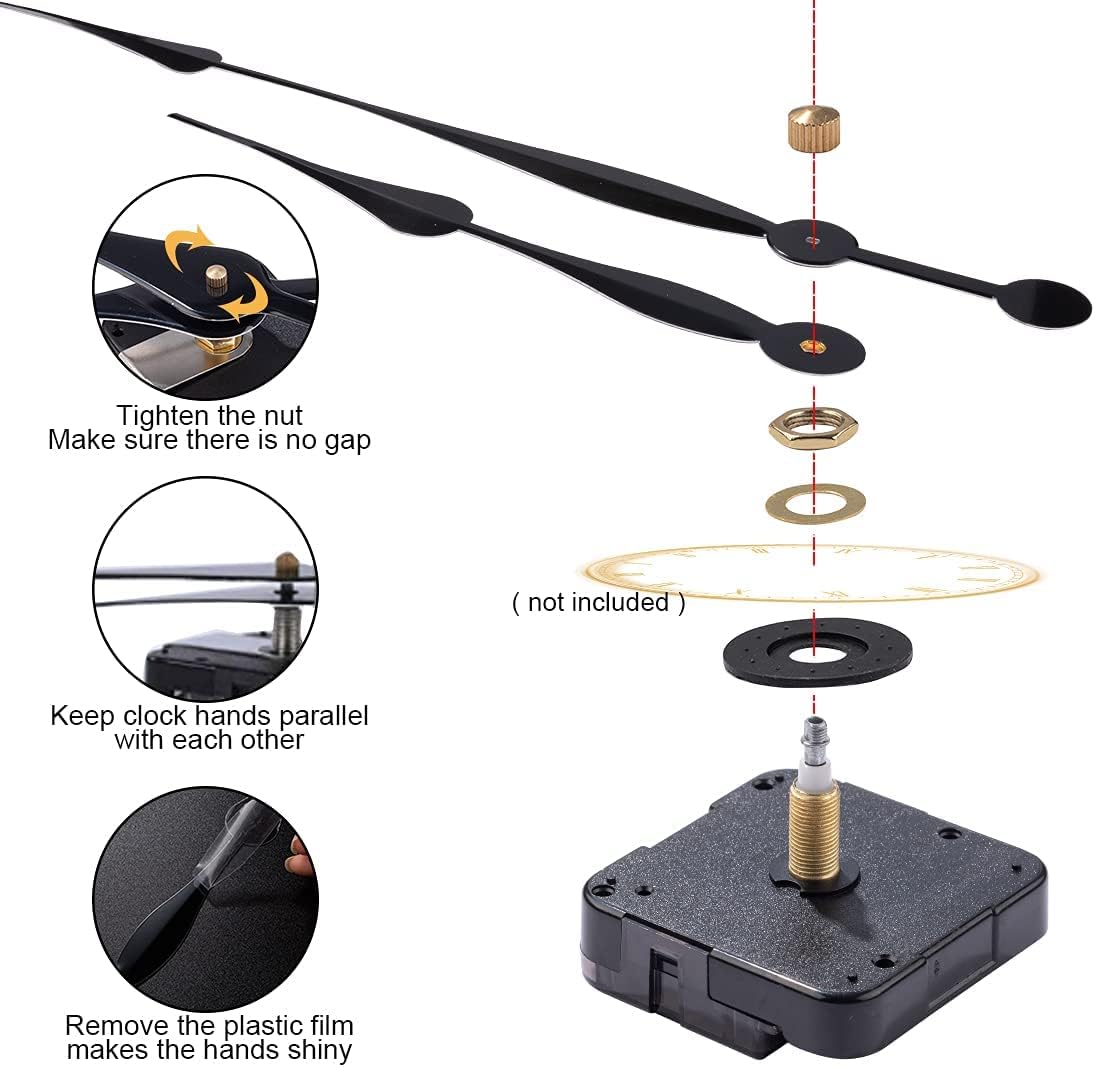 EMOON Clock Movement Kit for Large Clocks