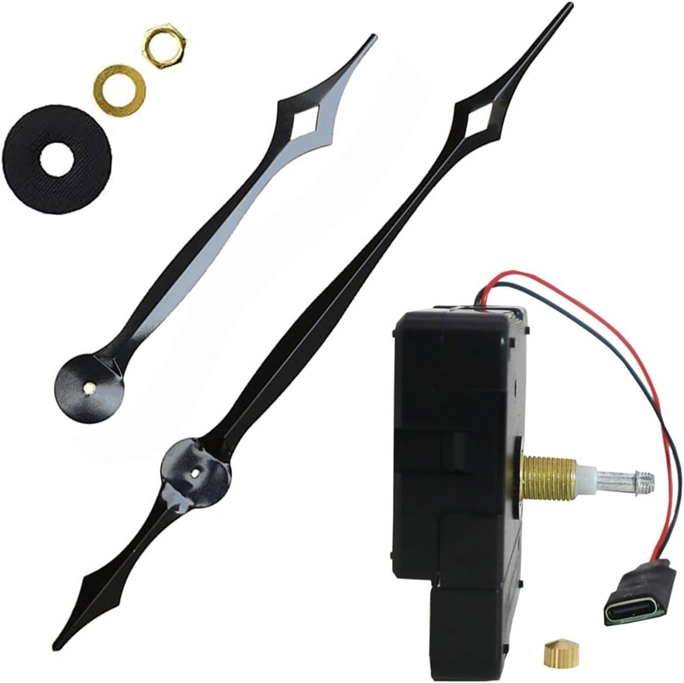 Wall Clock Repair Kit with Adjustable Cable and USB Charger