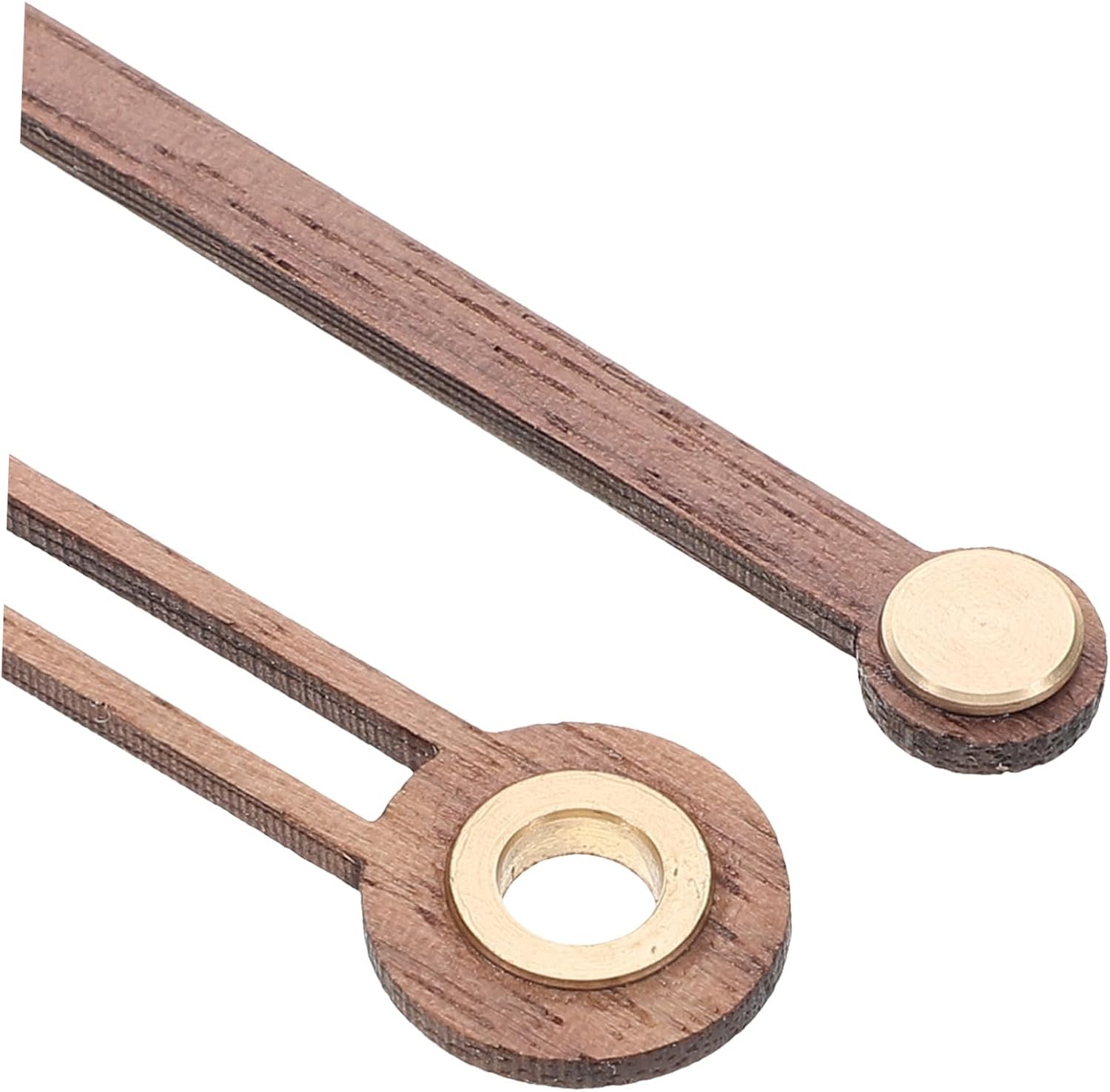 DOITOOL 5-Set Walnut Clock Hands Kit with Silent Movements