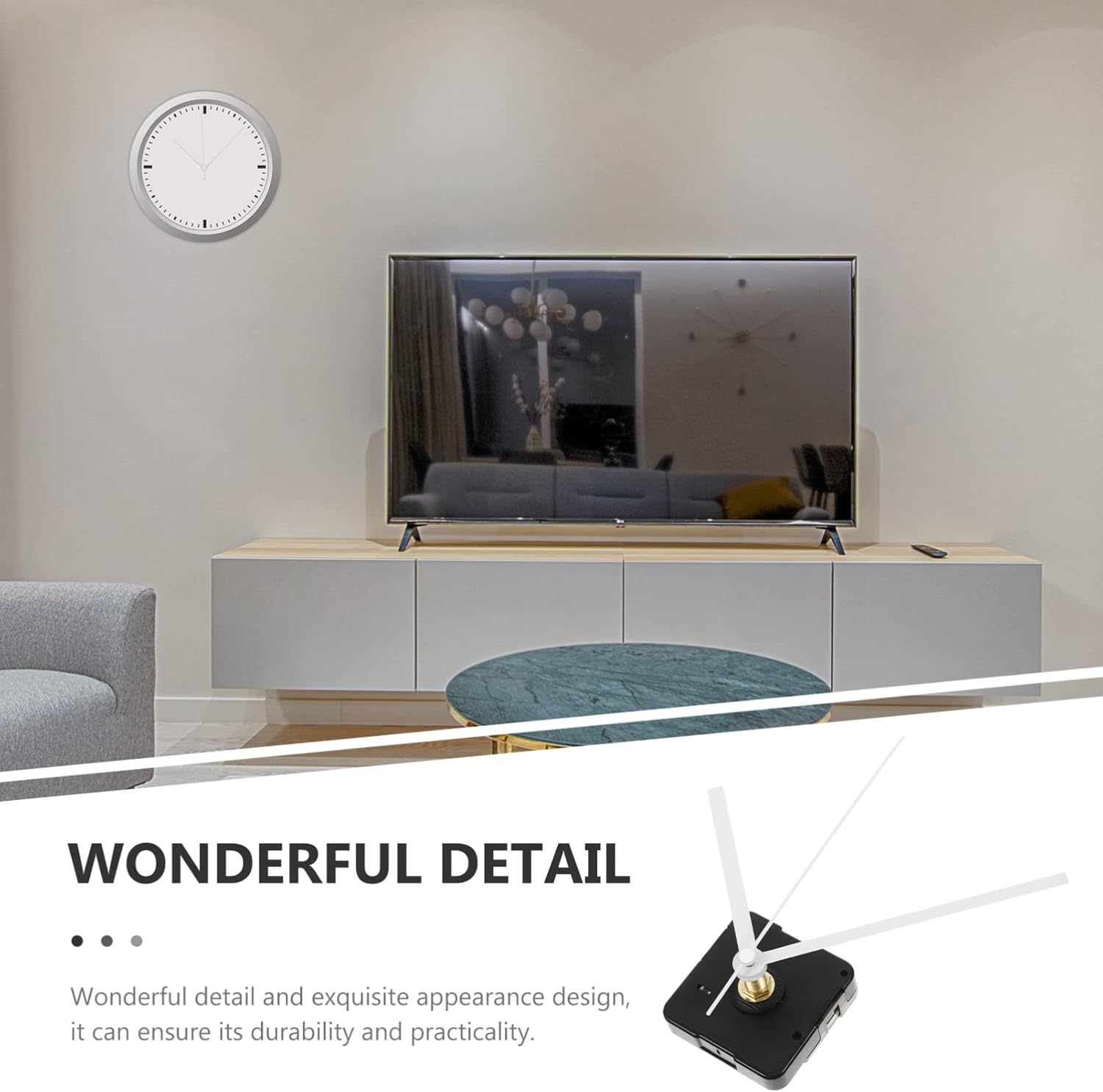 SUPVOX Clock Mechanism Replacements for DIY Wall Clocks 2-Piece Set