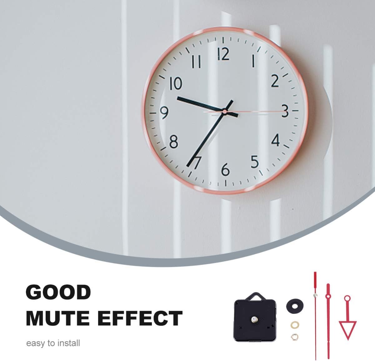 EXCEART RED CLOCK MOVEMENT HIGH PRECISION KIT
