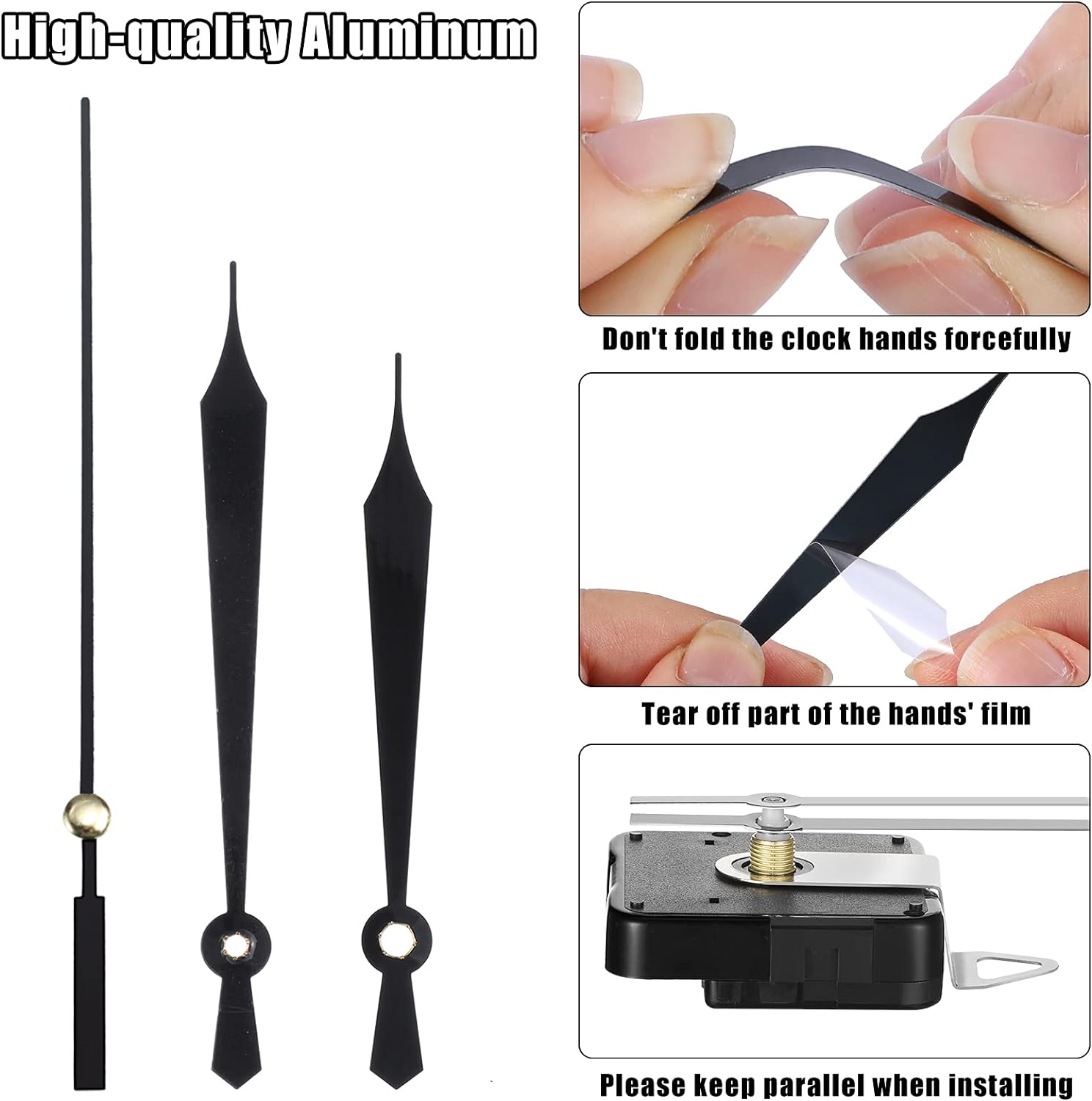 10-Style Serpentine Clock Hands Kit