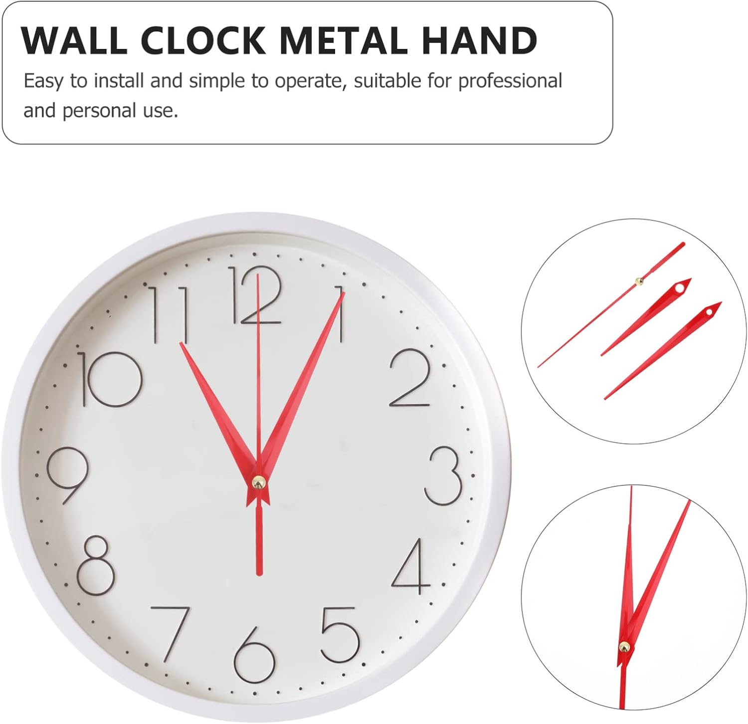 VILLCASE Digital Wall Clock Hands Set