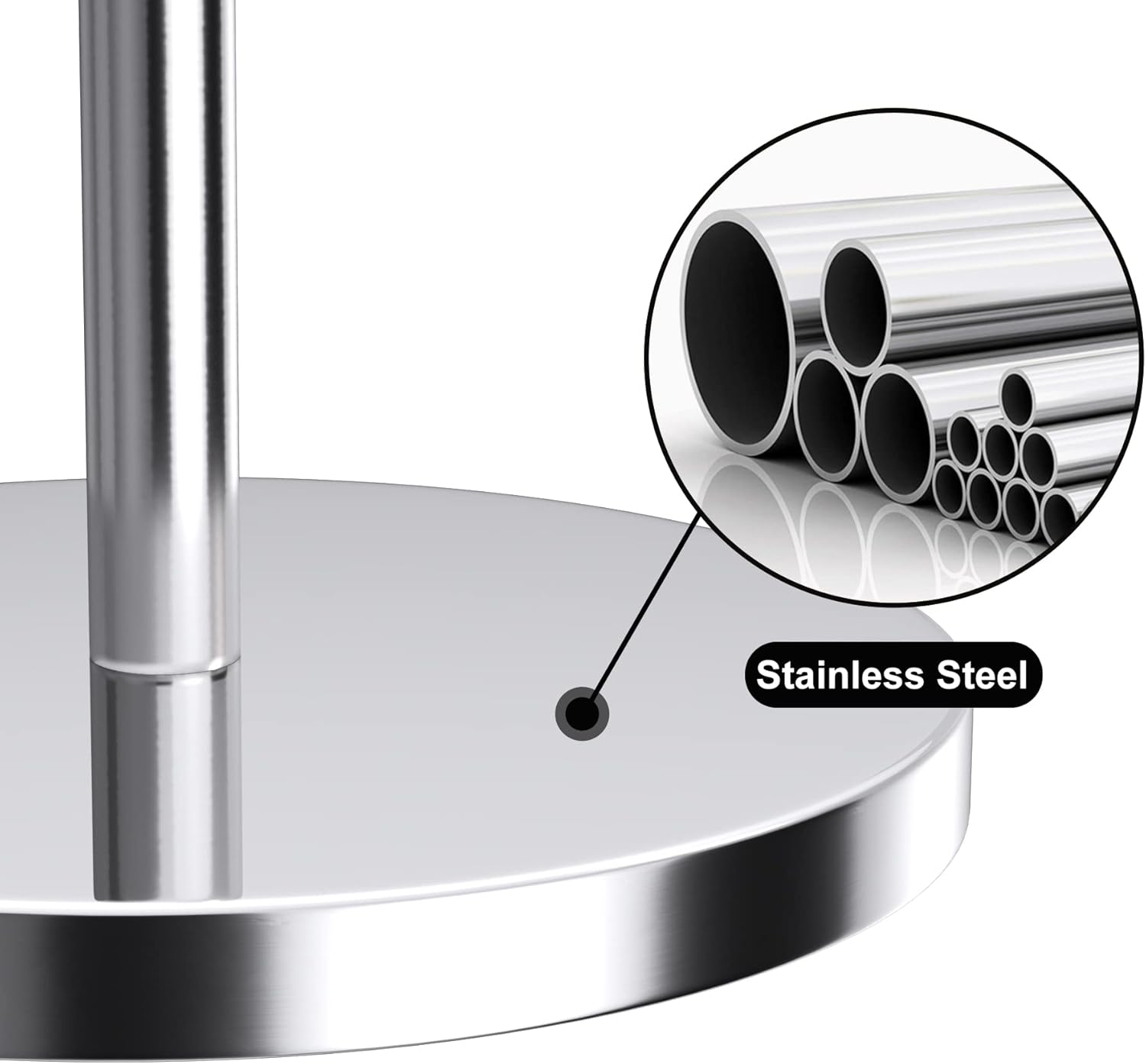 Niffgaff Modern Toilet Paper Holder Stand Stainless Steel 4 Roll Capacity