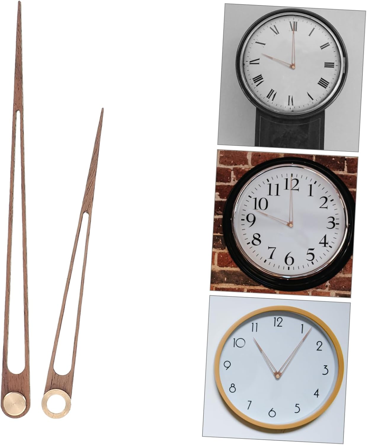 5-Set Long Shaft Clock Movement Hands Kit for DIY Sustainability Durability