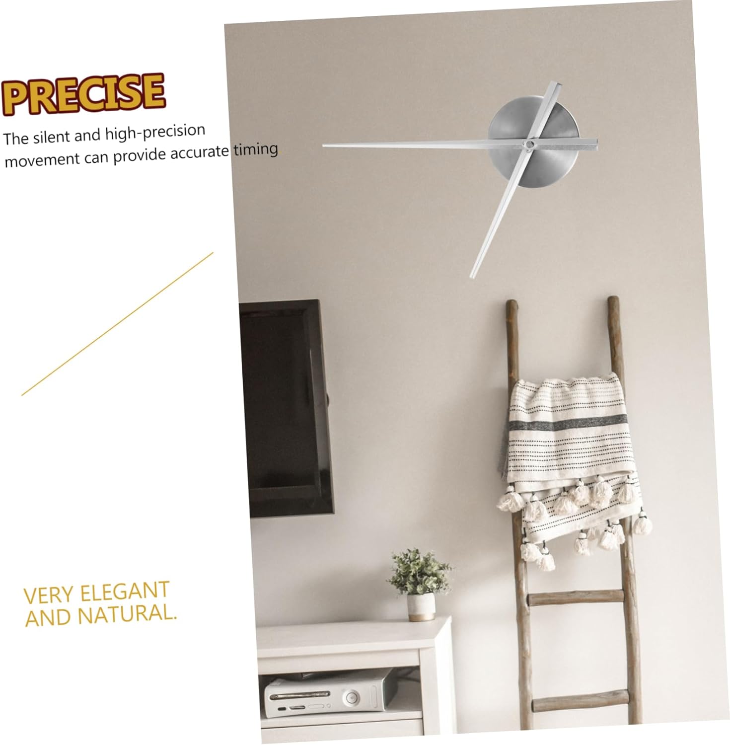 Perfect DIY Accessory - 1-Piece Oversized Wall Clock Mechanism