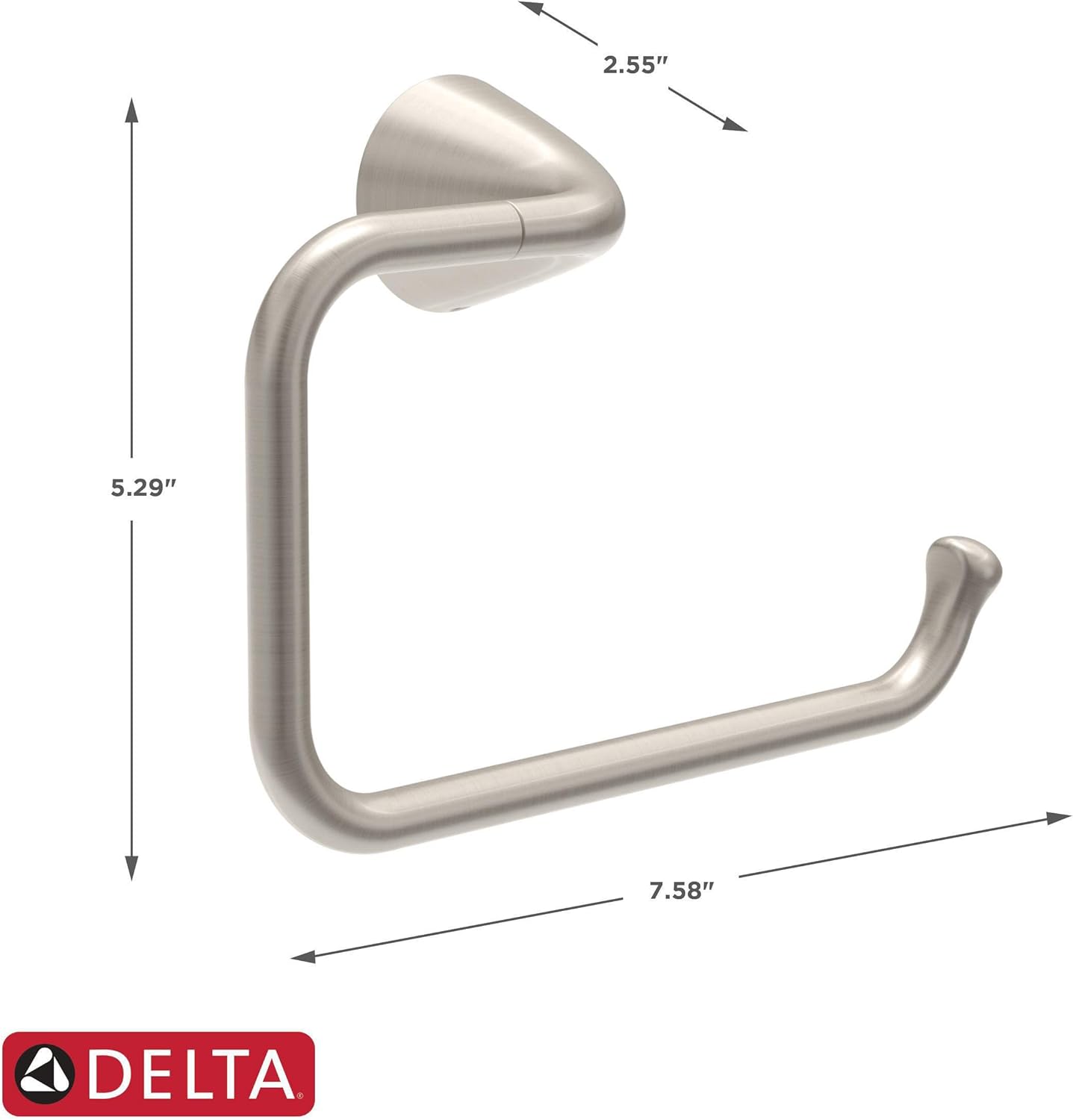 Delta Arvo Hand Towel Holder SpotShield Brushed Nickel