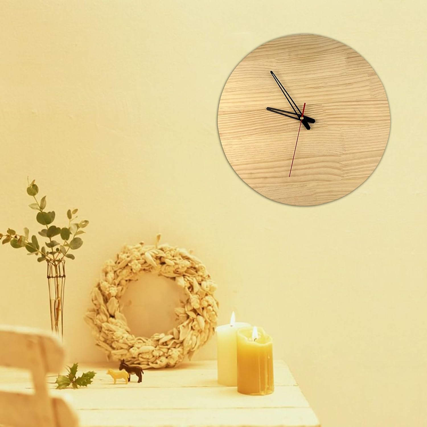 QIEIEI Replacement Clock Movement Kit with Hands for Repairing Wall Watches
