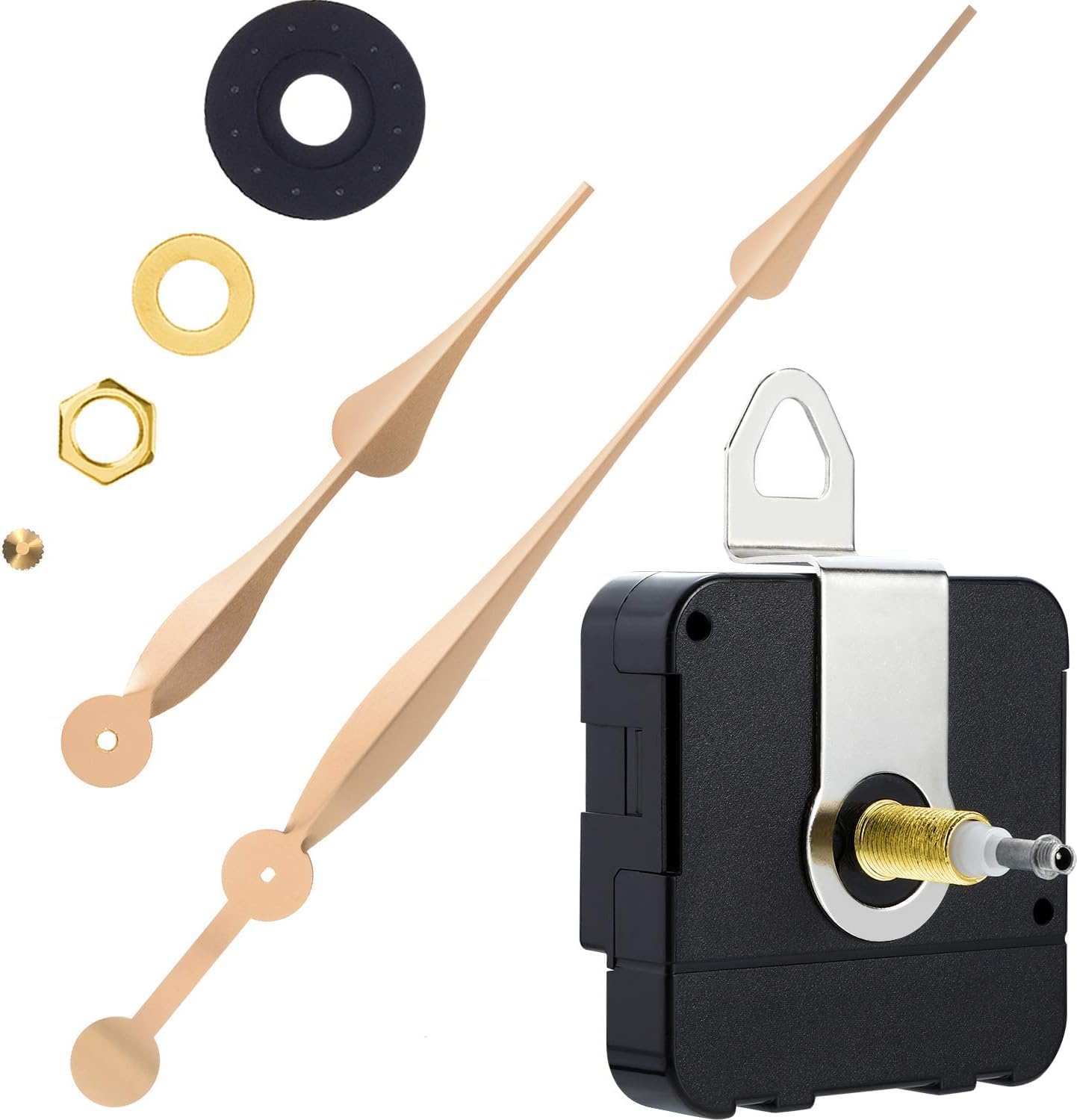 Precise 12 Gold-Plated Wall Clock Kit with Easy Installation